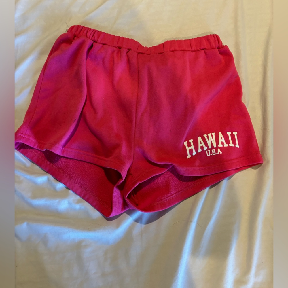Women's Pink Sweat Shorts